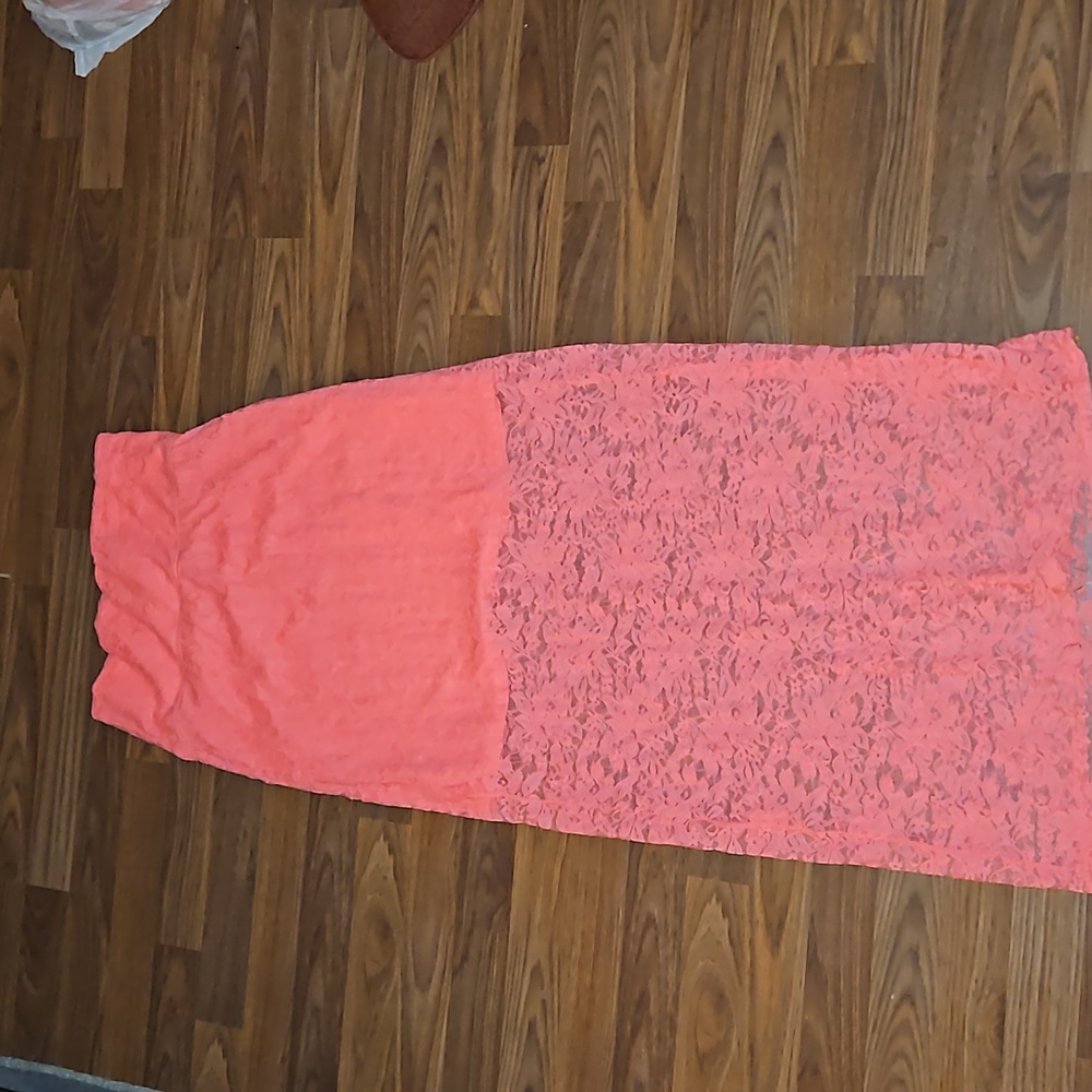 Size XL pink Lance long skirt